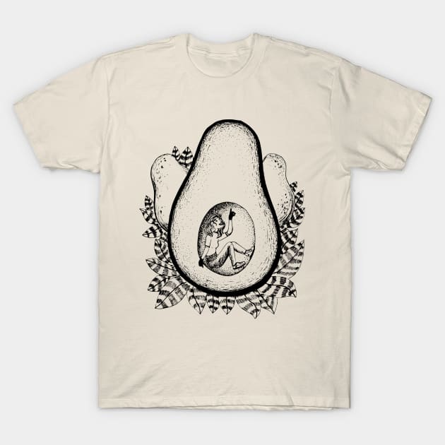 Avocado investigation T-Shirt by Maria Kimberly 